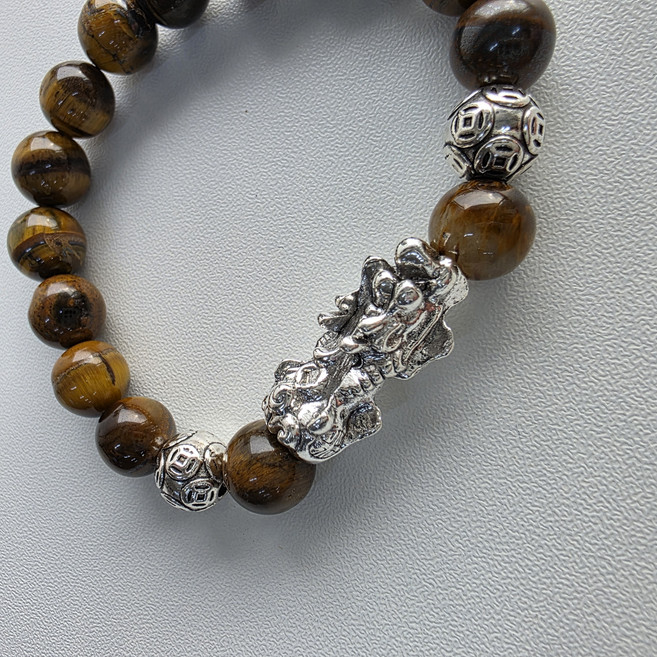 남자 비휴팔찌 호안석 흑요석 재물운 사업운 성공운 액막이