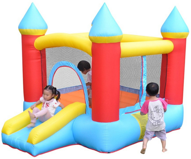 바운스브라더스 0197 캐슬 미니 에어바운스 소형, 혼합색상, 1개