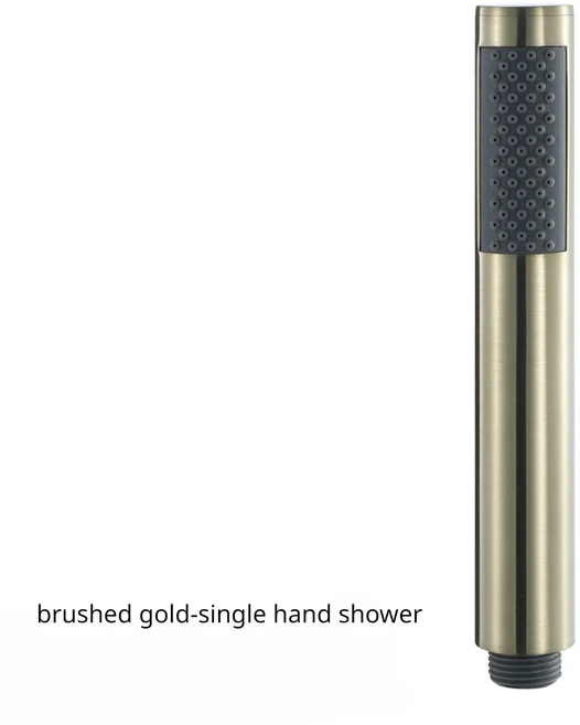 라운드 건메탈/로즈 골드/화이트/블랙/크롬 스테인레스 스틸 핸드 헬드 샤워 헤드 고압 욕실 샤워 액세서리, 11 Brushed Gold shower