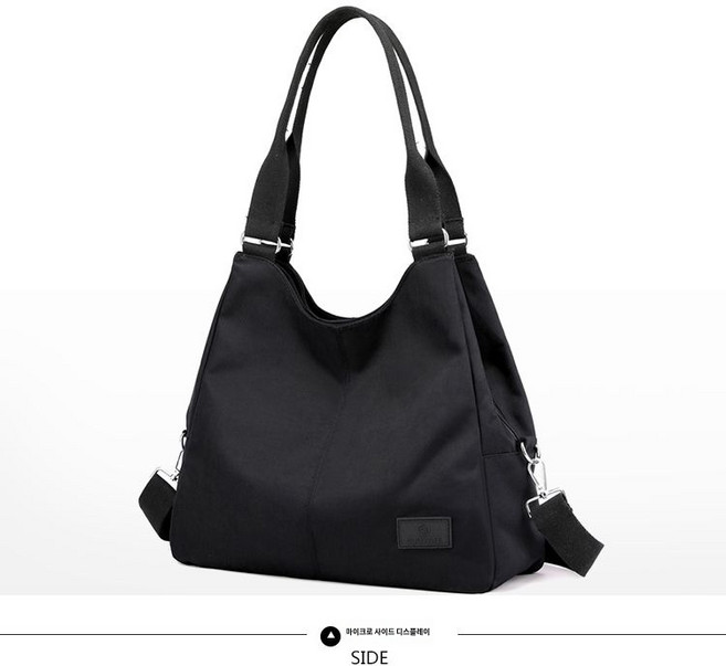 경량 피트니스 헬스 고급 여성 헬스장 가방 요가 크로스 어깨끈 줌바 나일론 운동, 블랙