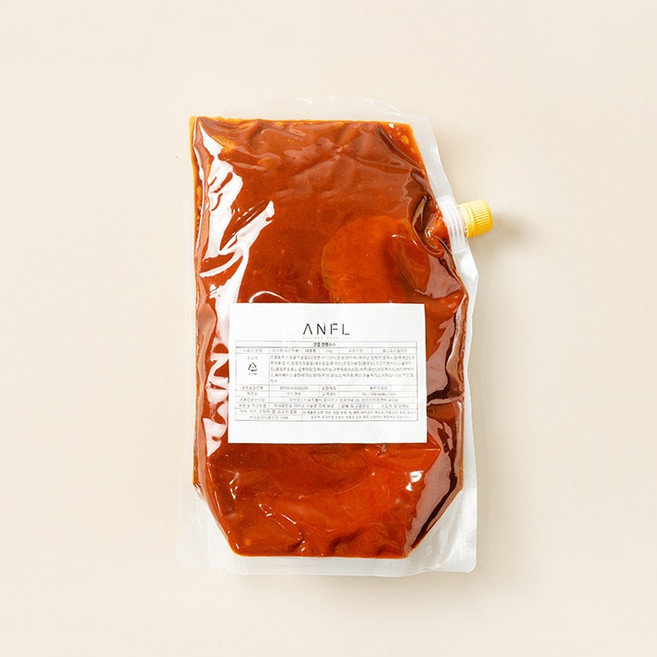 안플 냉짬뽕소스 2kg 15인분 중식업소용 냉짬뽕소스, 4개