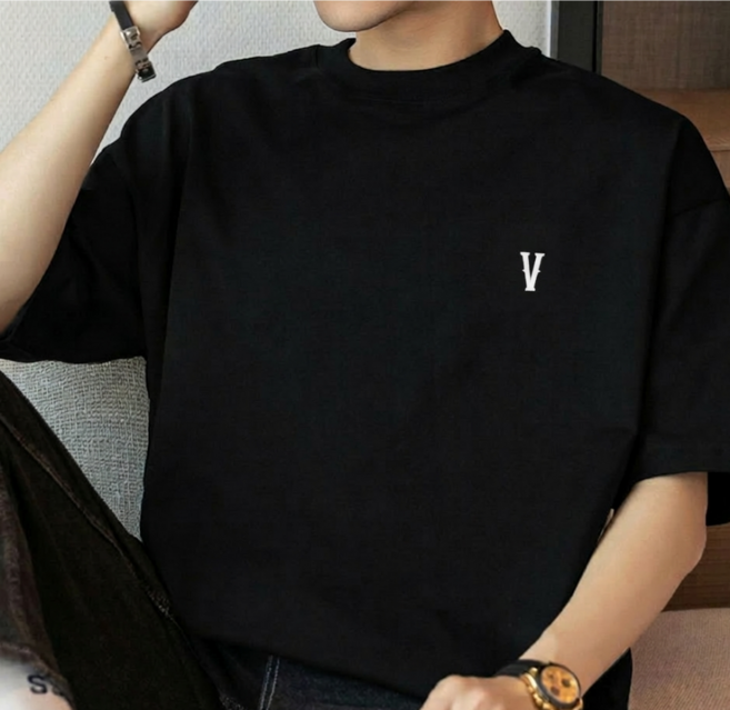 리볼루션 남자 오버핏 반팔티 루즈핏 여름 티셔츠 코튼 순면