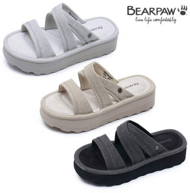 베어파우 (BEARPAW) 슬리퍼 ALTITUDE 3종 K3085QBW 플랫 단화