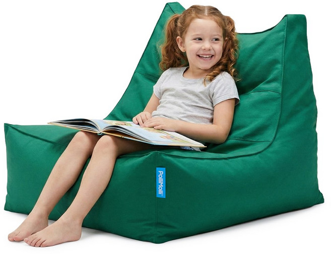 폴리몰리 607S 유아 키즈 코튼 빈백 소파 순면 방수 속커버 어린이 의자, 607SC 클래식 그린