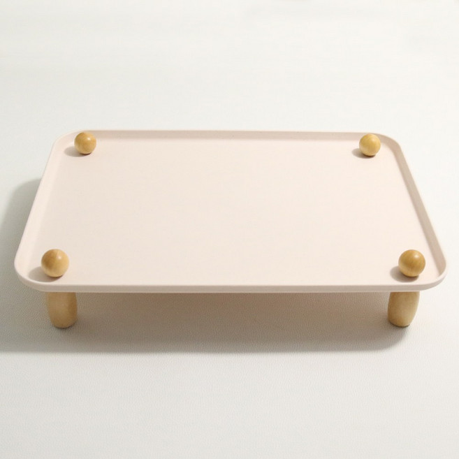 드림계곡 반려동물 식탁 강아지 고양이 높이 증가 식기 매트, 1개, 핑크색