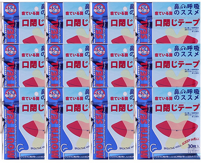 젠리브 입벌림방지 수면 테이프 30p, 12개