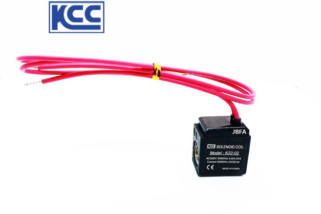 KCC정공 K22-02-GL(AC220V) 솔레노이드밸브 코일 솔밸브코일 KS320S-2GL용 KS320D-2GL용, 1개