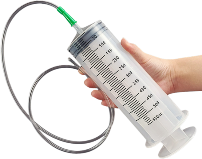 케이엠 대용량 공업용 주사기 호스포함, 1세트