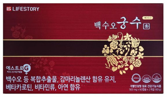 백수오궁 수 갱년기 종합 영양제 선물 50대 엄마 여자