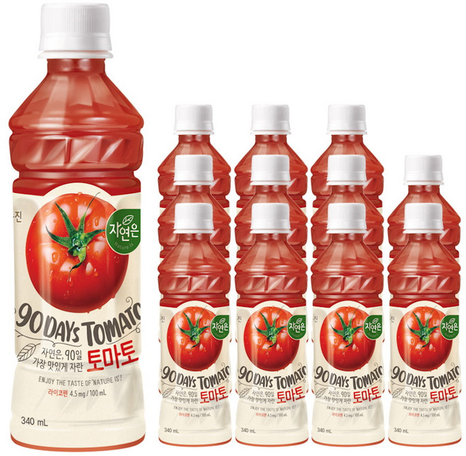토마토 주스 340mlx12/쥬스/소용량주스/피크닉, 340ml, 12개