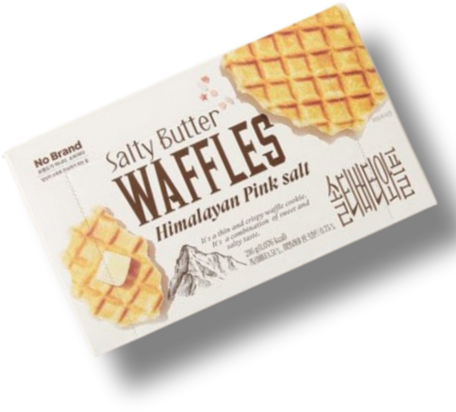 스낵큐 노브랜드 솔티버터와플 개별포장, 6개