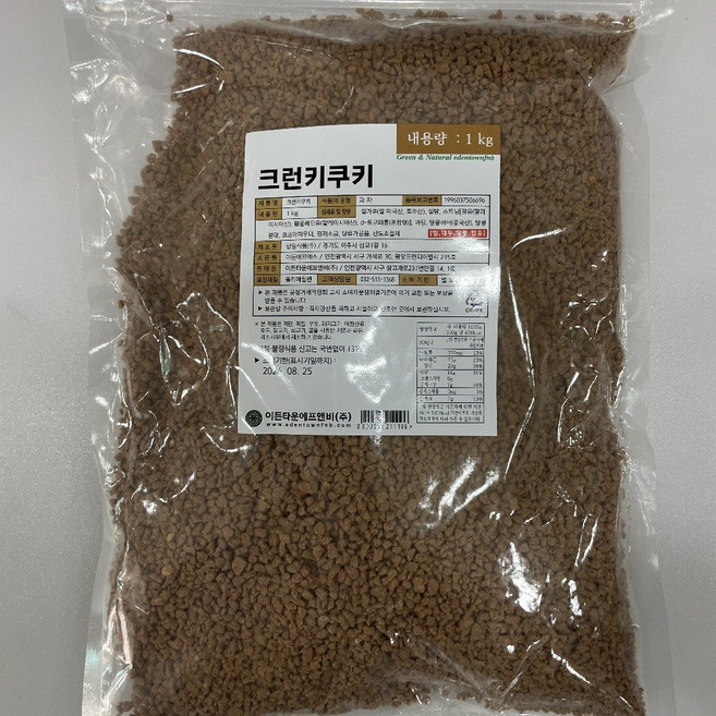 이든타운에프앤비 크런키쿠키, 1kg, 1개