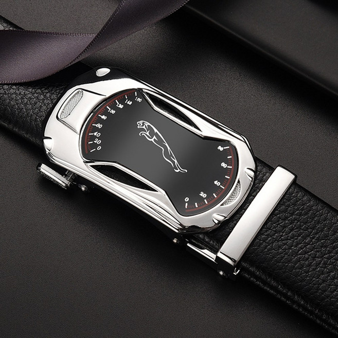 남자 벨트 자동 벨트 한국판 트렌드 캐주얼 중년 청년 비즈니스 벨트 젊은이