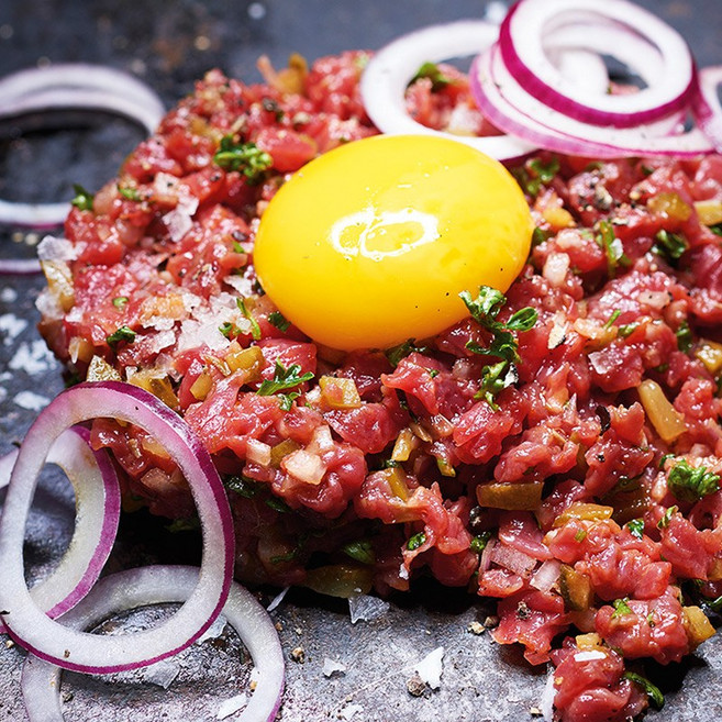 [식탁이야기] 우둔살 육회 300g / 소스증정, 1개