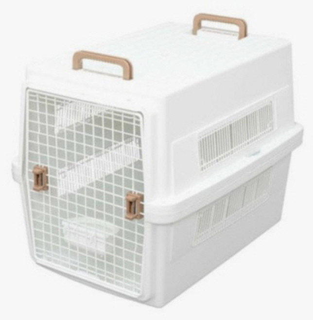 아이리스 강아지 여행 캐리어 이동장 ATC-870, 화이트, 1개