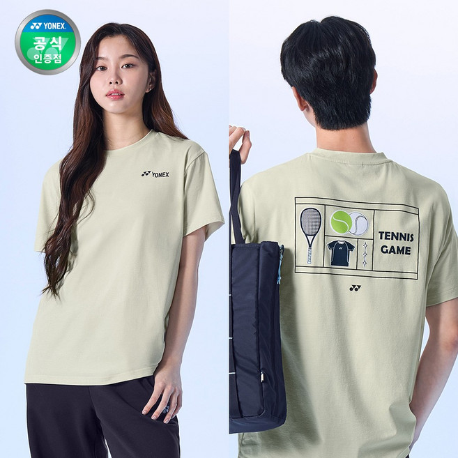 요넥스 255TS030U 테니스 반팔 티셔츠 4Q 공용 테니스복
