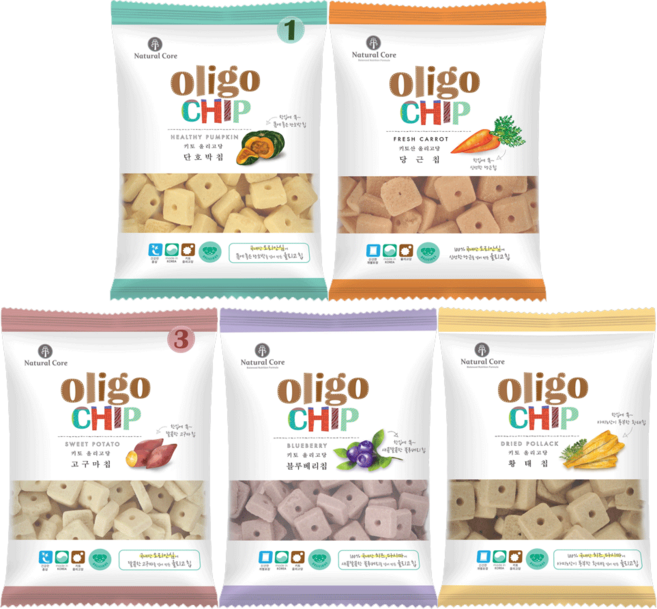 네츄럴코어 반려동물 올리고 칩, 45g, 5개