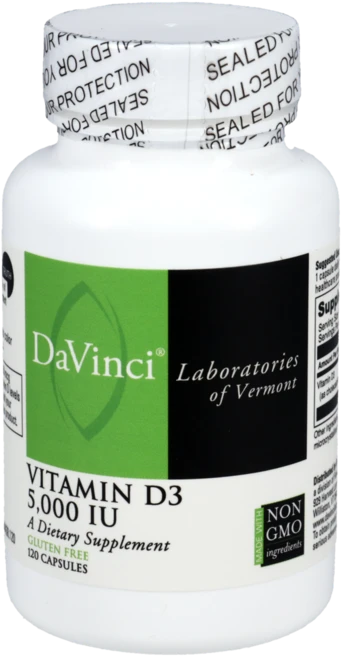 DAVINCI Labs 비타민 D3 5000 IU 120캡슐, 1개, 120정 - 쿠팡