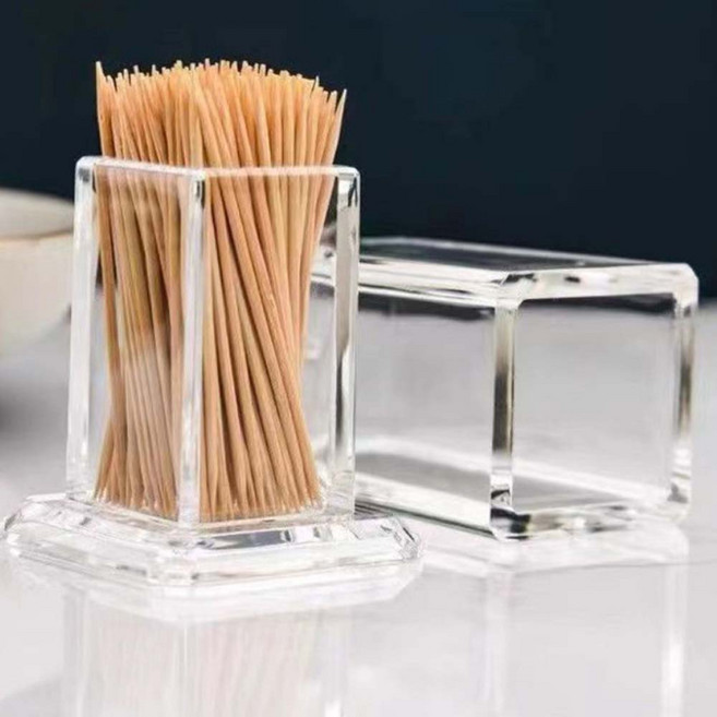 그린테일 투명 이쑤시개 케이스, 1개