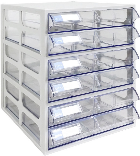 [국내생산 완제품] 모아이샵 플라스틱 투명수납함 다용도 A4 서류 정리함 대형 600, 1개, 투명 603