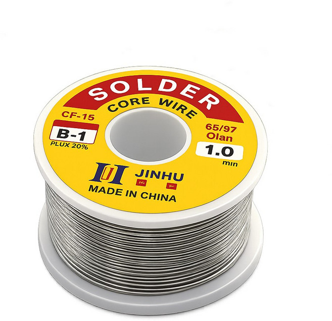 티놀지 실납 정밀 납땜용 PCB 솔더 와이어 인두용품, 1개, 1.0mm(T-SW10-100G)