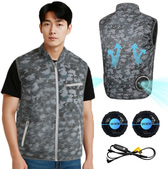 아이스 냉방 선풍기 조끼 여름작업복 K-2-2376