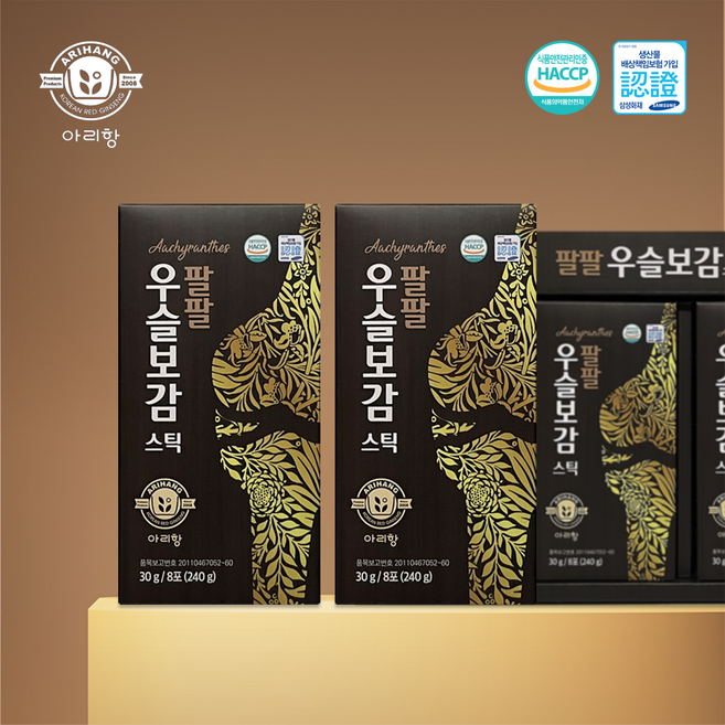 [아리항][팔팔우슬보감스틱] 우슬초와 25가지 약재를 담은 프리미엄 관절건강 액상차 스틱, 30ml, 32개