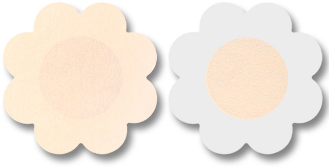 뉴리스 남성 여성 니플 패치 젖꼭지 유두 가리개 80매, 꽃형, 1개