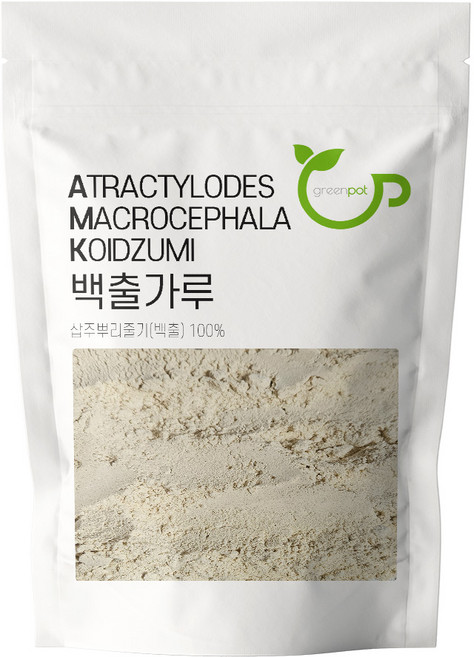 국산 백출가루 삽주뿌리 분말, 1개, 500g