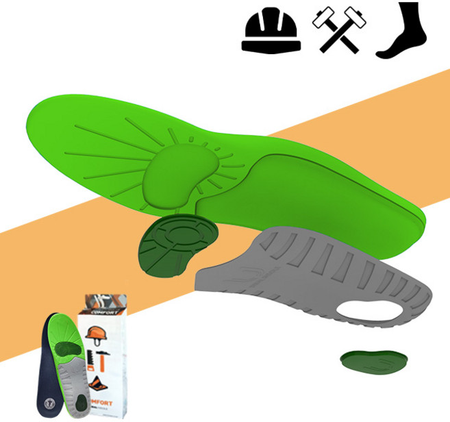 [비발인솔 본사직영] 작업화 안전화용 기능성깔창/관절보호 아치 기능성 안전화 깔창