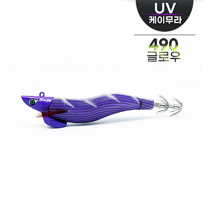 쿠로시오 도깨비 오동목 팁런 에기 무늬오징어 TR, 1개, 25g, 01. 퍼플퍼플_3.0호