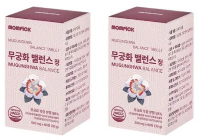 무궁 밸런스 무궁화 복합분말 무궁 화 핏 식약청 인증, 2개, 60회분