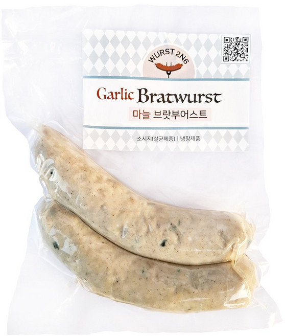 [부어스트 2N6] 독일식 수제소시지 마늘 브랏부어스트, 1개, 170g