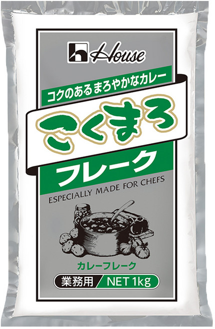 House 好侍 大容量小包裝片狀咖哩粉, 1kg, 1個