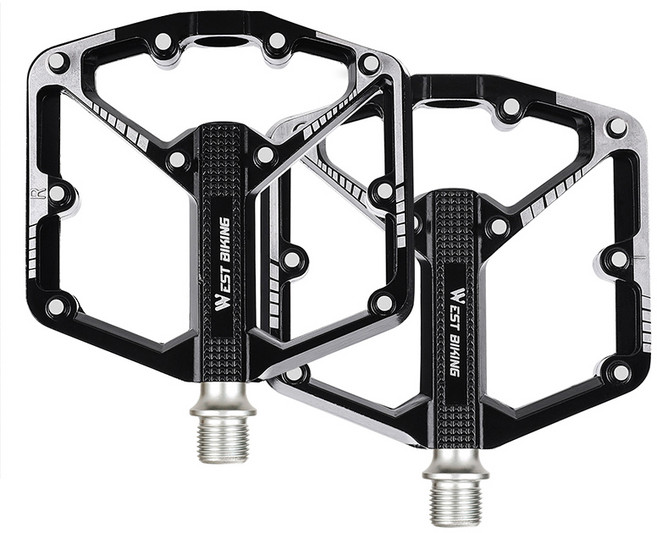 시그니처베이지 3베어링 자전거 페달 YPZ109, 1개, 실버