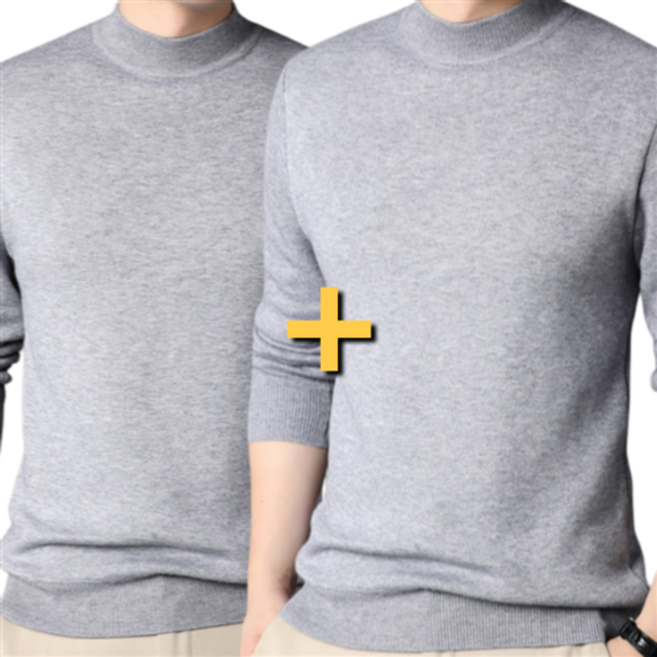 제이인터 남자반폴라 니트 정장니트 남성가을 나일론 티 1+1