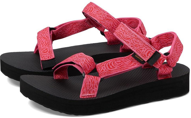 Teva 테바 여성 미드폼 유니버설 샌들 블랙 웨빙