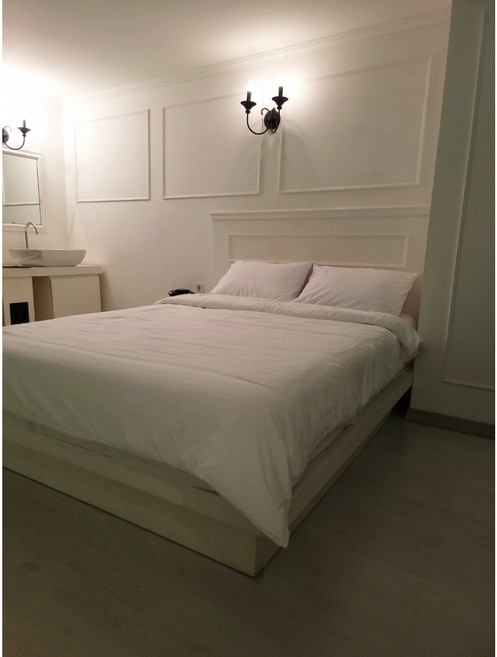 호텔식 이불커버 베개 커버 세트