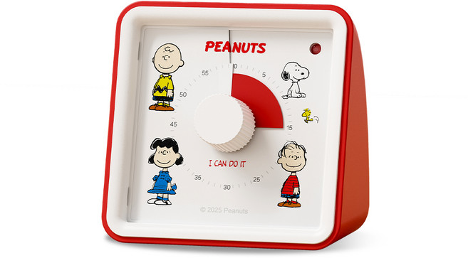 스누피 구글타이머 무소음타이머, 1개, 레드