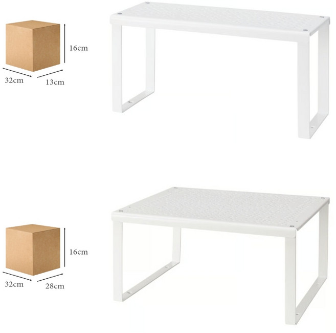 이케아 선반 정리대 주방선반 칸나누기 32cm 바리에라, 소형(32x13x16), 1개