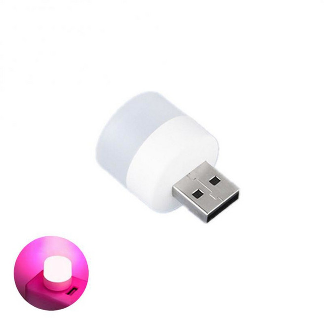 USB 플러그 램프 LED 조명 미니 책 테이블 독서 야간 눈 보호 보조배터리 노트북 PC 컴퓨터용 소형, [07] pink, 07 pink