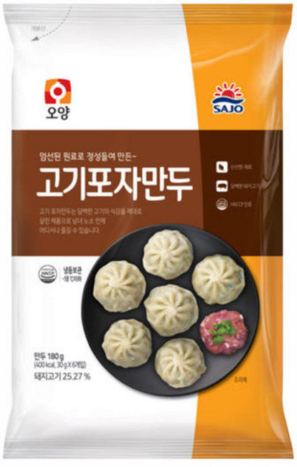 사조오양 고기 포자만두 180g 20개