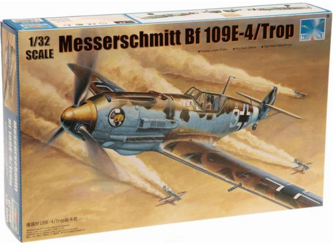 9623278 프라모델 비행기 헬리콥터 항공기 미니어처 헬기 전투기 모형 트럼페터 1/32 독일공군 Bf109E-4/Trop 스케일 모델 비행기트램페터02290