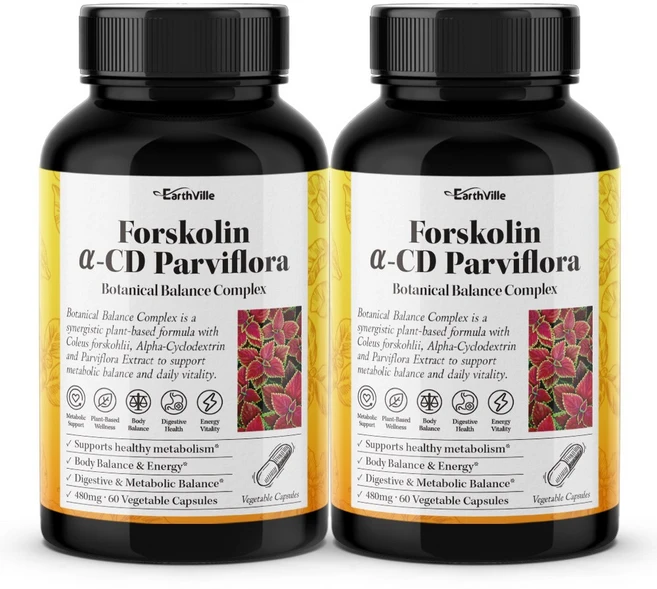 어스빌 파비플로라 알파CD 포스콜린 480mg, 60정, 2개 - 쿠팡