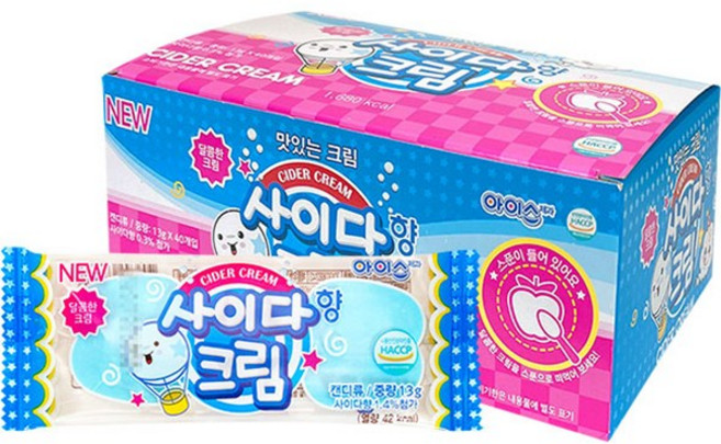 사이다향 크림, 1박스, 520g