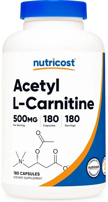 뉴트리코스트 아세틸 L-카르니틴 500mg 캡슐, 180정, 4개 - 쿠팡
