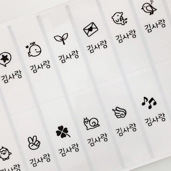 네임코코 대형 방수네임스티커, Y00-대형크레파스투명, 3매입