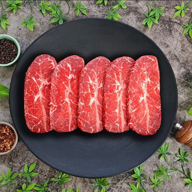 VGD 미국산 냉동 부채살 1.5cm 슬라이스, 1kg, 1개