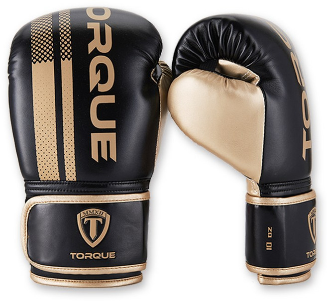 TORQUE 복싱글러브 고급 권투 장갑 양손세트, 1개, 블랙+골드3
