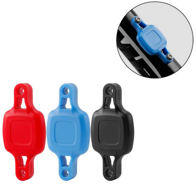 발통마켓 자전거 에어태그 보호 케이스 커버 애플 마운트 거치대 도난방지, 자전거에어태그거치대(블루3P), 1개